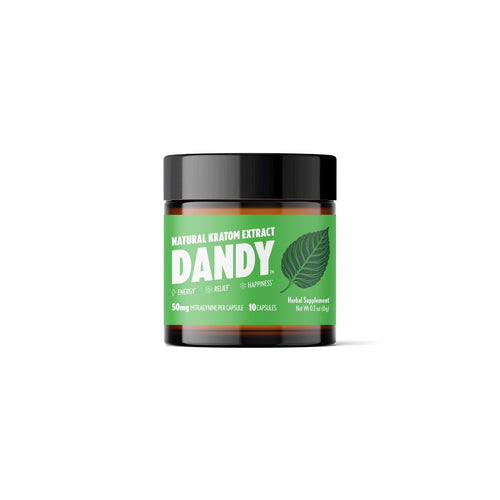 Dandy 50 mg extract capsules, 10 count jar