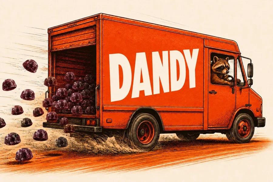 Illustration of the Dandy delivery truck