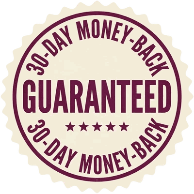 30-day money-back guarantee seal