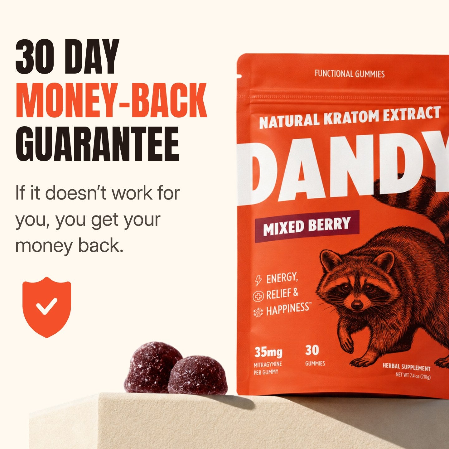 Dandy Feel-Good Kratom Leaf Gummies, gallery image 6